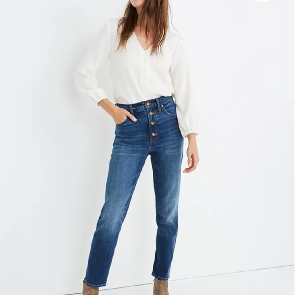 madewell the perfect vintage jean button down size 28
